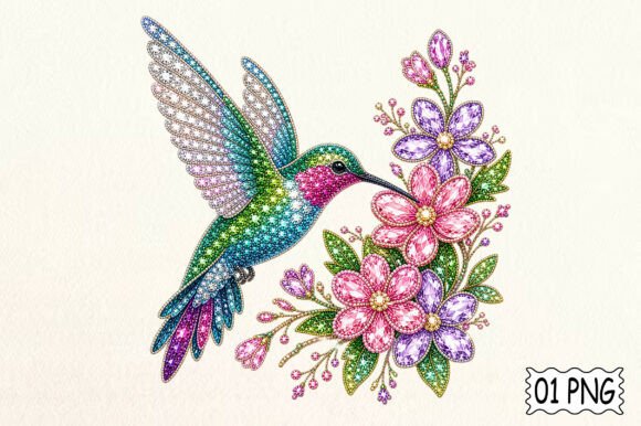 Download Sparkly Rhinestone Hummingbird PNG - Hummingbird png Collection