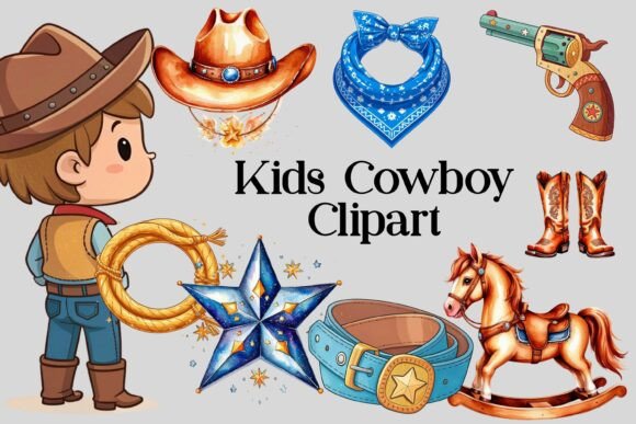 Download Kids Cowboy Clipart | Western Theme PNG - Kids Collection