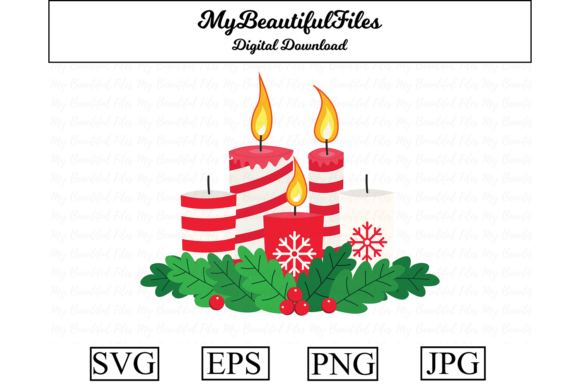 Download Christmas Candle Clipart Illustration - Premium Resources