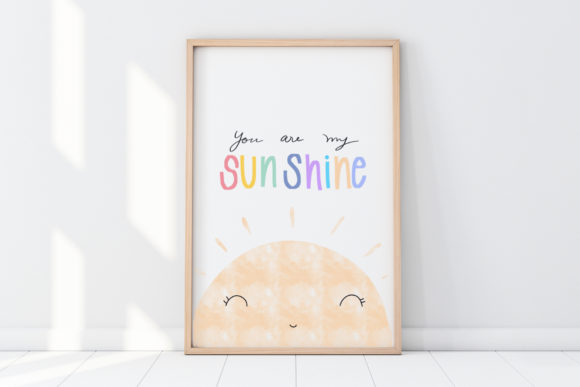 Download Cute Wall Art-You R SunShine-Kids Room - Kids Collection