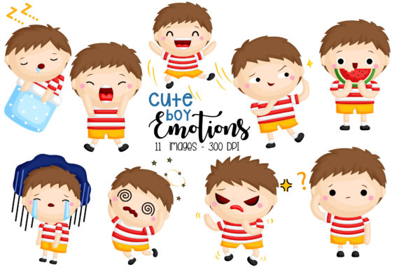 Download Emotion Boy Clipart - Cute Kids Clip Art - Kids Collection