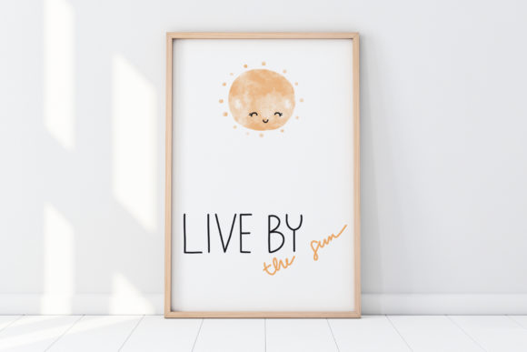 Download Cute Wall Art-Live by the Sun-Kids Room - Kids Collection