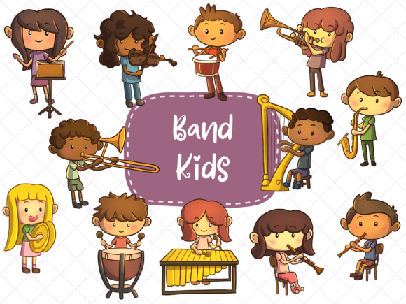 Download Band Kids Clip Art - Kids Collection